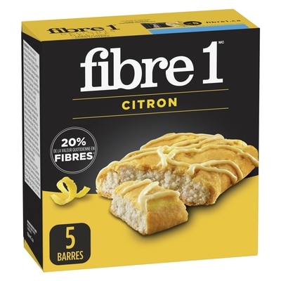 Fibre 1 Délice Citron Barres 125 g, 3,00 $/100g
