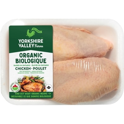 Yorkshire Valley Farms Poitrine de poulet biologique, séparée 27,43 $/1kg 12,45 $/1lb