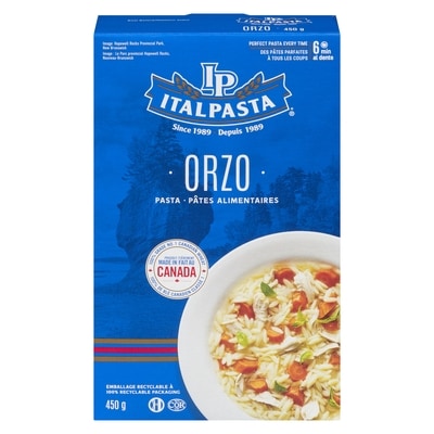 Italpasta des pates, Orzo  450 g, 0,55 $/100g