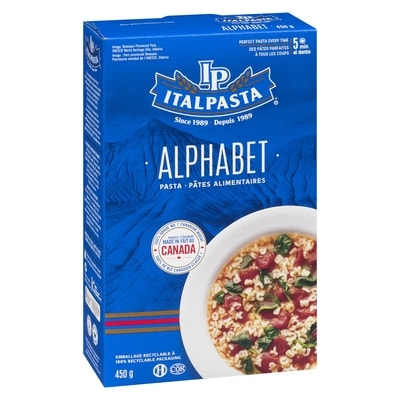 Pasta, Alphabets