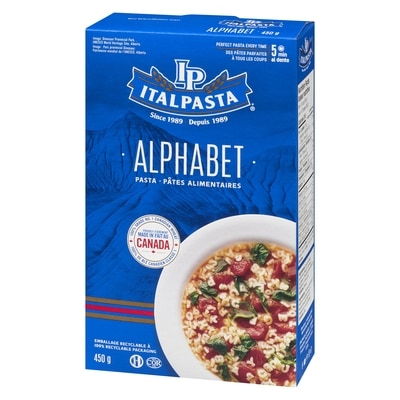 Pasta, Alphabets