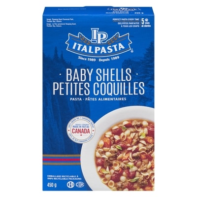 Italpasta Pâtes, petites coquilles 450 g, 0,55 $/100g