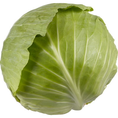 null Green Cabbage, case 1 ea, $1.26/1kg