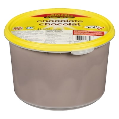 Sans Nom Lait glacé, chocolat 4 l, 0,19 $/100ml