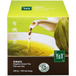 T&T Thé vert biologique 200 g, 4,00 $/100g