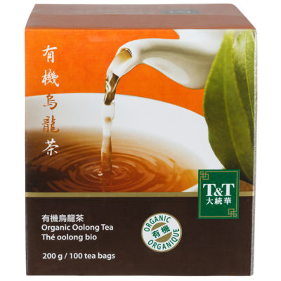 T&T Thé Oolong biologique 200 g, 3,65 $/100g