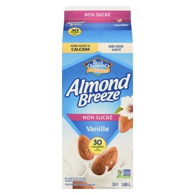 Blue Diamond Lait d’amande non sucré à la vanille 1.89 l, 0,21 $/100ml