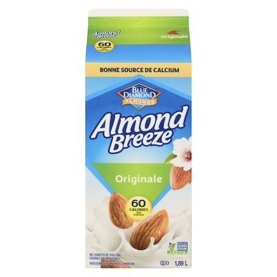 Blue Diamond Boisson aux amandes Almond Breeze, saveur originale 1.89 l, 0,20 $/100ml