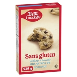 Betty Crocker Mélange à Biscuits Sans Gluten, Pépites de Chocolat 539 g, 1,39 $/100g