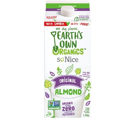 So Nice Organic Almond Beverage, Original 1.75 l, $0.27/100ml