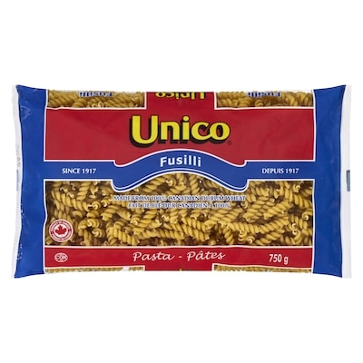 Unico Fusilli 750 g, $0.44/100g