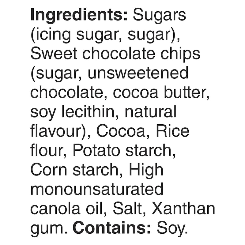 Gluten Free Brownies Baking Mix, Chocolate