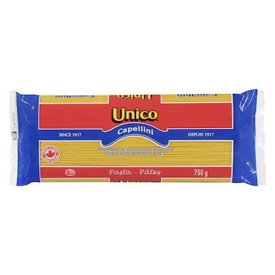 Unico Capellini 750 g, $0.33/100g