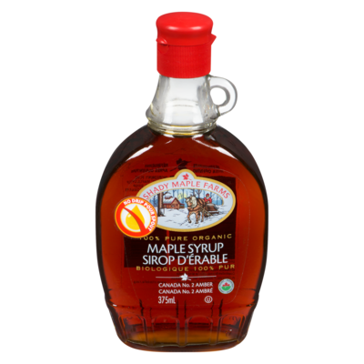 Shady Maple Farms Sirop d'érable biologique au goût robuste 375 ml, 4,00 $/100ml