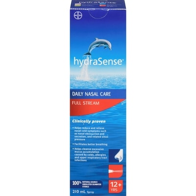 Hydrasense Full Stream Nasal Spray, Daily Nasal Care 210 ml, $8.32/100ml