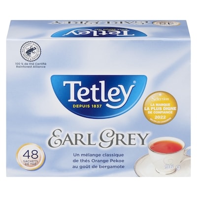 Tetley Thé Earl Grey 48 Sachets de Thé 48 ea, 0,18 $/1ch