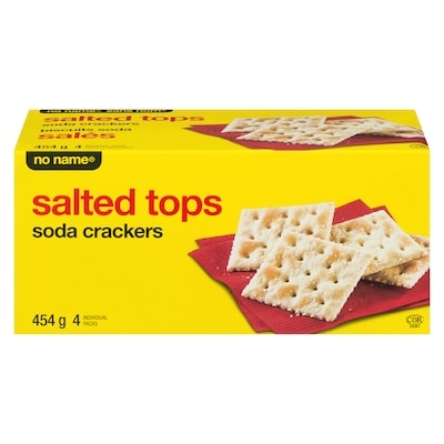 No Name Salted Tops Soda Crackers 454 g, $0.88/100g