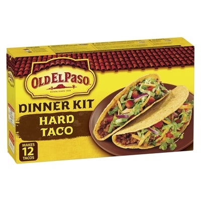 Old El Paso Dinner Kit, Hard Taco 250 g, $2.12/100g