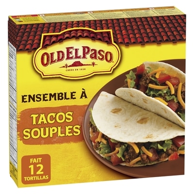 Old El Paso Trousse à tacos souples 400 g, 1,00 $/100g