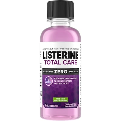Listerine Total Care Zero Antiseptic Mouthwash, Mild Mint, Alcohol Free 95 ml, $3.46/100ml