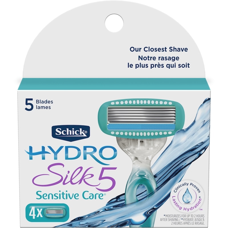 Hydro Silk Sensitive Care Women’s Razor Refills, 4 count