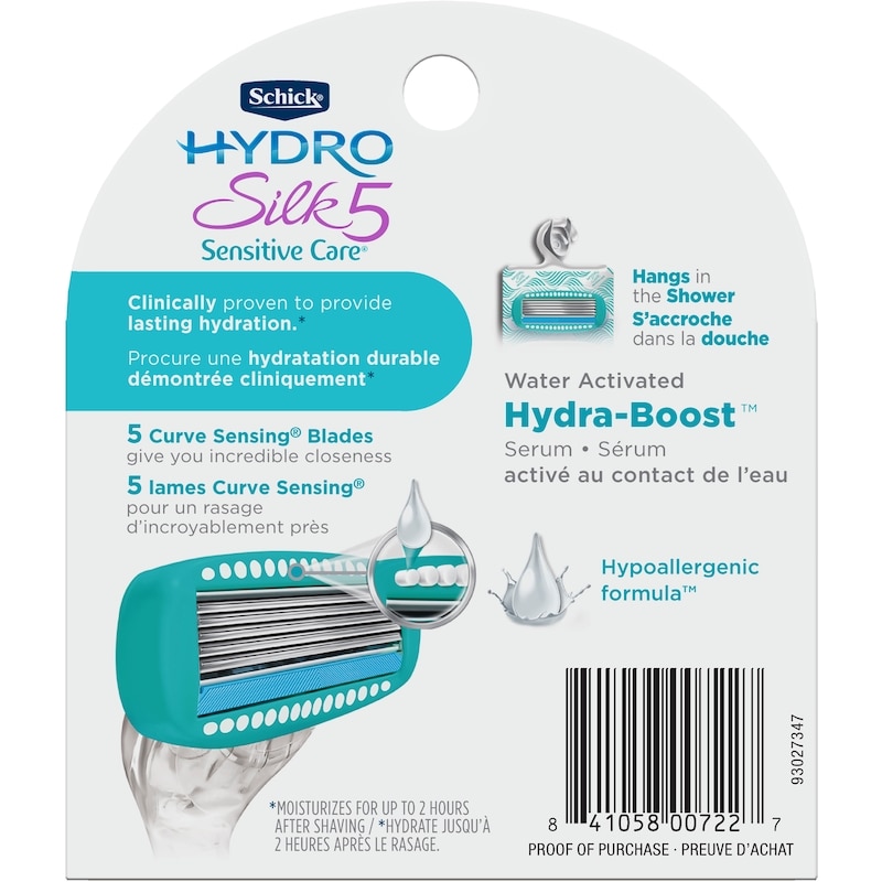 Hydro Silk Sensitive Care Women’s Razor Refills, 4 count