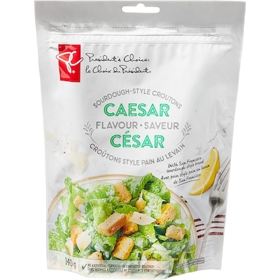 President's Choice Caesar Flavour Sourdough Style Croutons 140 g, $2.14/100g