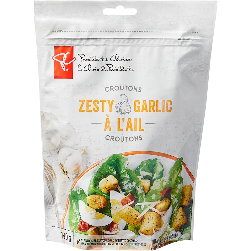 Zesty Garlic Croutons
