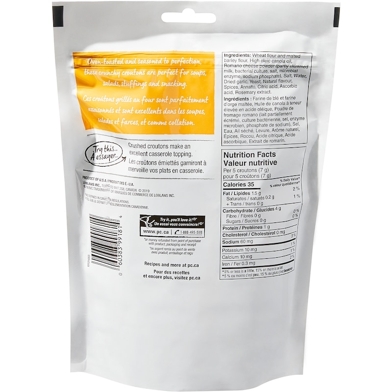 Zesty Garlic Croutons