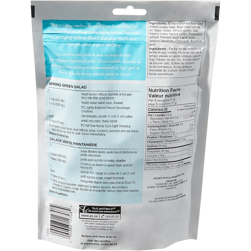 Lightly Buttered Flavour Sourdough Croutons