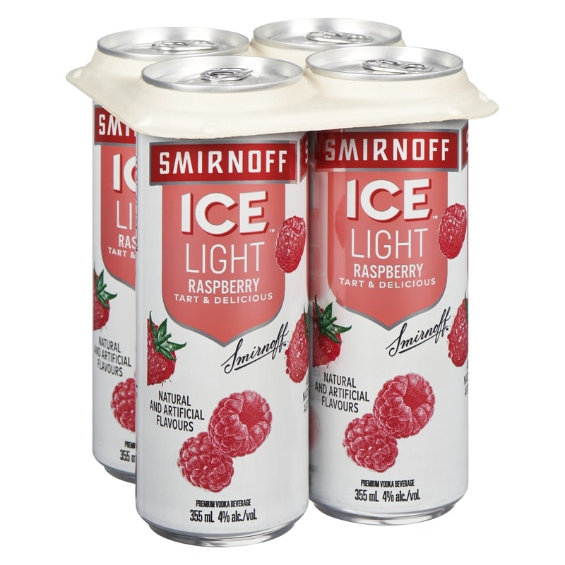 Ice Light Premium Vodka Beverage Raspberry (ID required at pick-up)