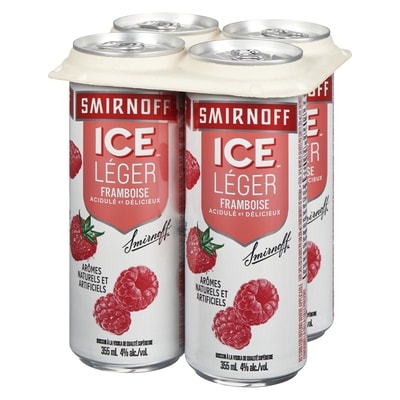 Ice léger boisson à la vodka de qualité supérieure framboise (Pièce d’identité requise au moment du ramassage)