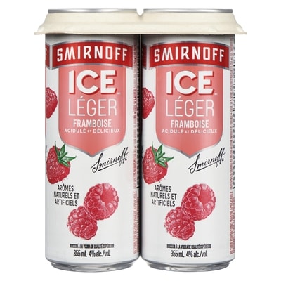 Ice léger boisson à la vodka de qualité supérieure framboise (Pièce d’identité requise au moment du ramassage)