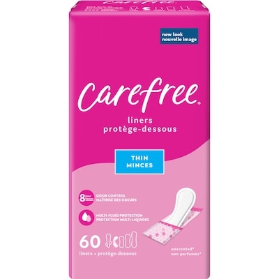 Carefree Liners, Perfectly Thin Daily Unscented 60 ea, $0.10/1ea