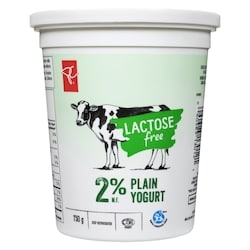 President's Choice Lactose Free Plain 2% M.F. Yogurt - 750 g | Loblaws
