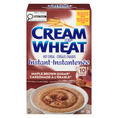 Cream of Wheat Cereal, Maple Brown Sugar 350 g, $1.71/100g