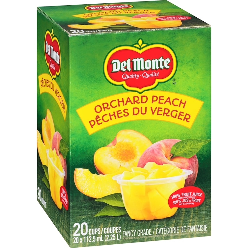 Fruit Cups, Peach Club Pack   (Case)