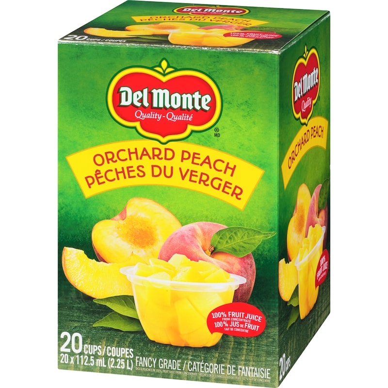 Fruit Cups, Peach Club Pack   (Case)