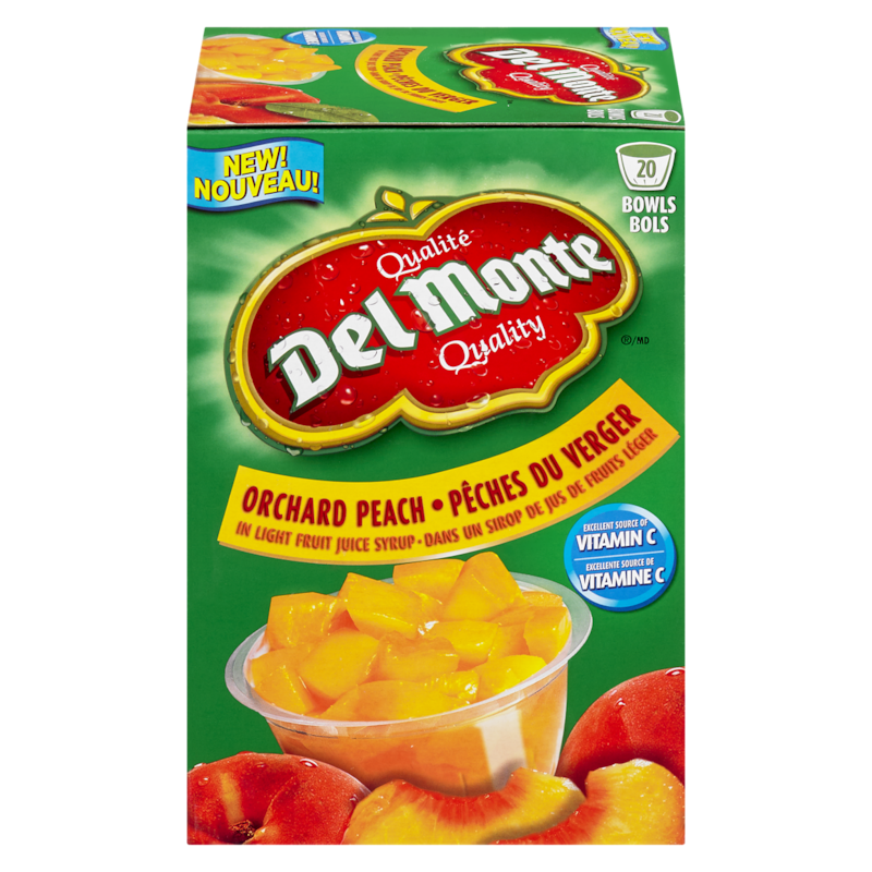 Fruit Cups, Peach Club Pack   (Case)