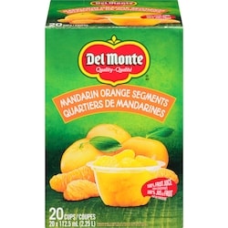 Del Monte Fruit Cups, Mandarin Club Pack (Case) 20x112.5 ml, $0.78/100ml