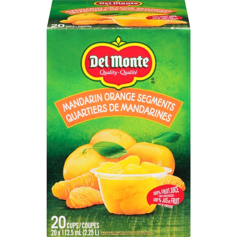 Del Monte Fruit Cups, Mandarin Club Pack (Case) ml