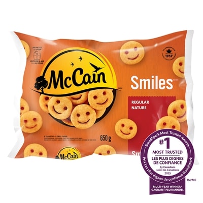 McCain Smiles® - Smiley Face Fries 650 g, $0.92/100g