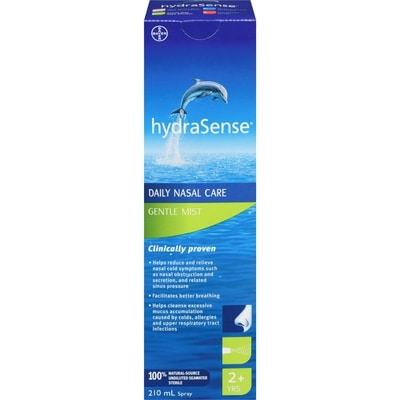 Hydrasense Gentle Mist Nasal Spray, Daily Nasal Care 210 ml, $10.00/100ml