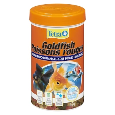 Tetra Nourriture en flocons pour poisson rouge 62 g, 11,29 $/100g