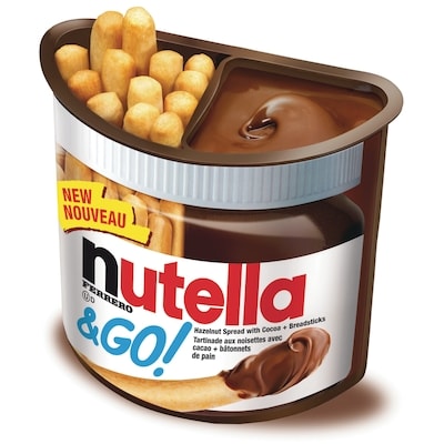 Nutella and Go Snack Packs, Chocolate Hazelnut Spread with Breadsticks 52 g, $3.25/100g
