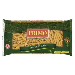 Primo Penne rigate 750 g, 0,23 $/100g