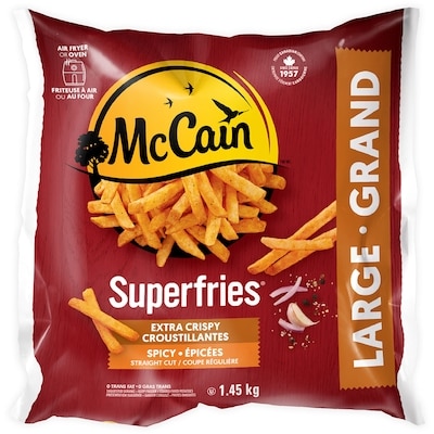 McCain Superfries® Extra Crispy Spicy Straight Cut Fries 1.45 kg, $0.69/100g