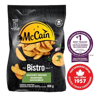 McCain Quartiers savoureux Style BistroMC 650 g, 0,46 $/100g