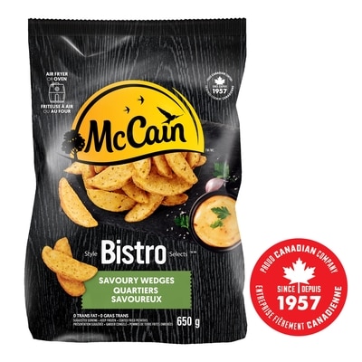 McCain Quartiers savoureux Style BistroMC 650 g, 0,92 $/100g
