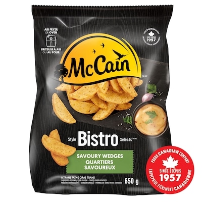 McCain Quartiers savoureux Style Bistro 650 g, 0,92 $/100g